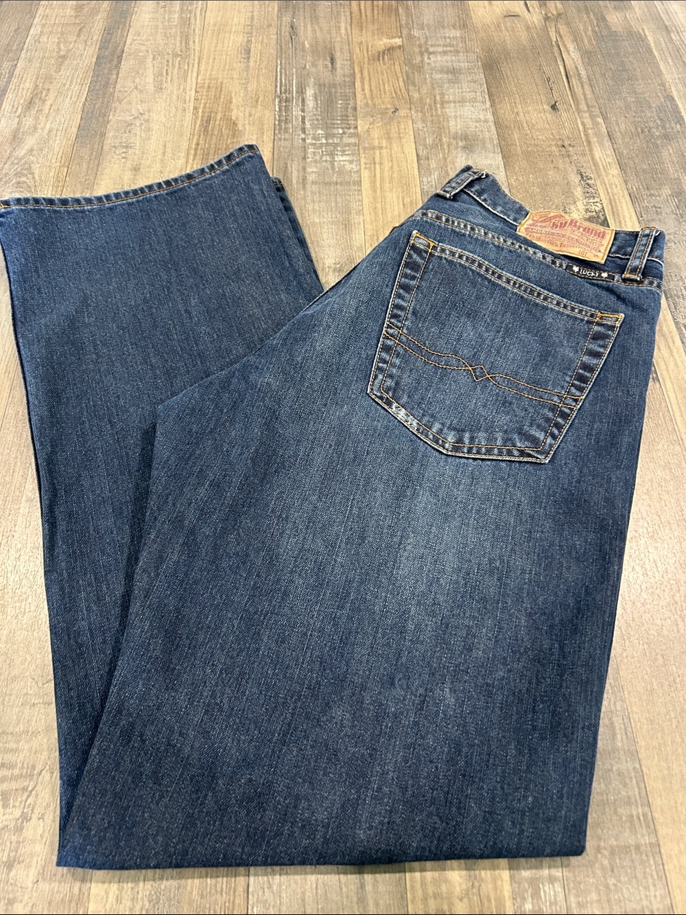 Lucky Brand Men's Dark Blue Denim Jeans